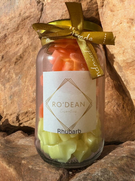 Rhubarb melt jar